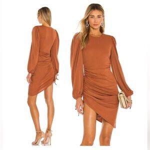 Lovers & Friends burnt orange long sleeve mini dress, XXS